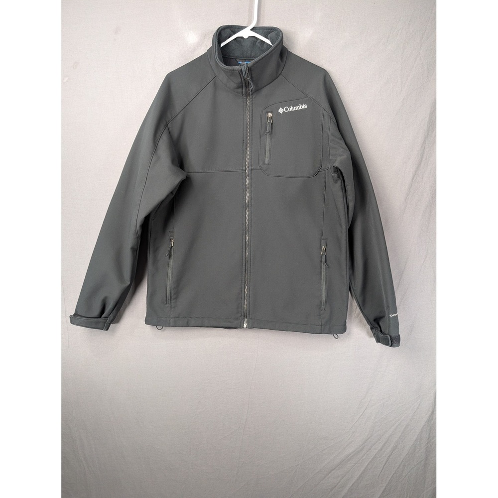 Columbia Mens Ascender Softshell Jacket Black‎ Full Zip WM6645 Large